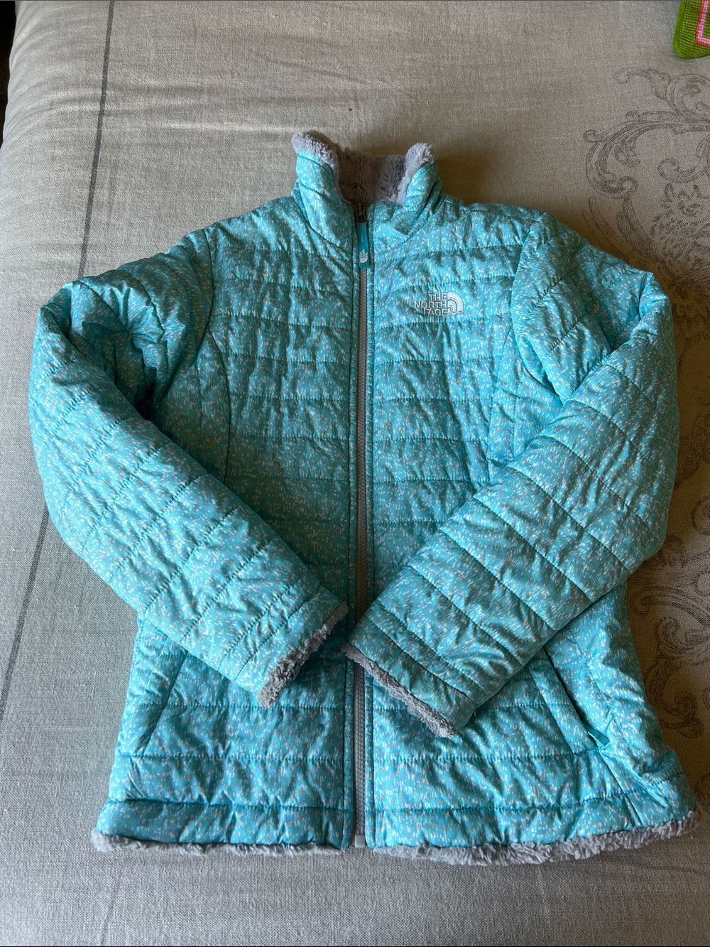 Reversible North Face Girls Jacket Size M 8-10